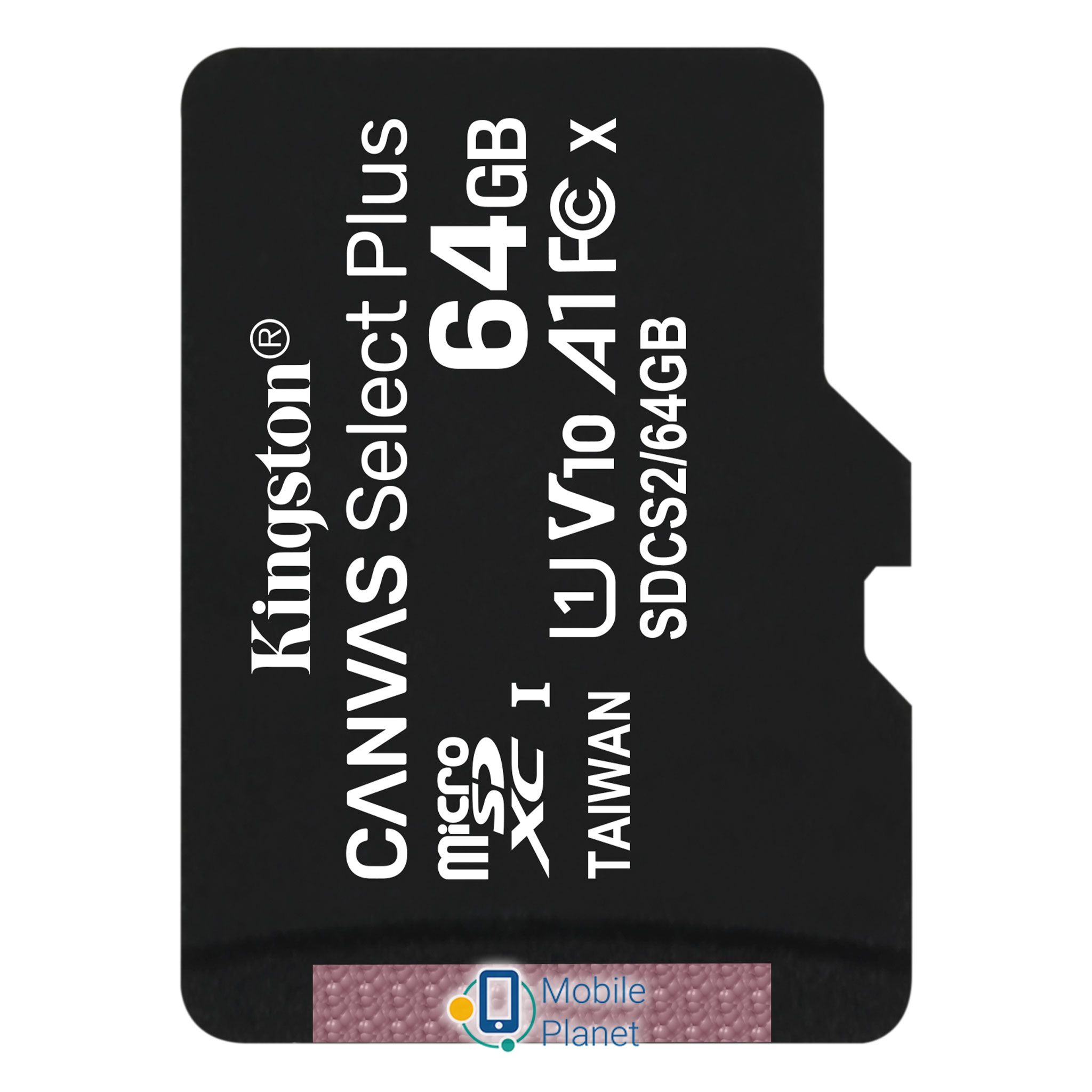 Карта памяти Kingston Canvas Select Plus microSD (SDCS2/64GBSP)
