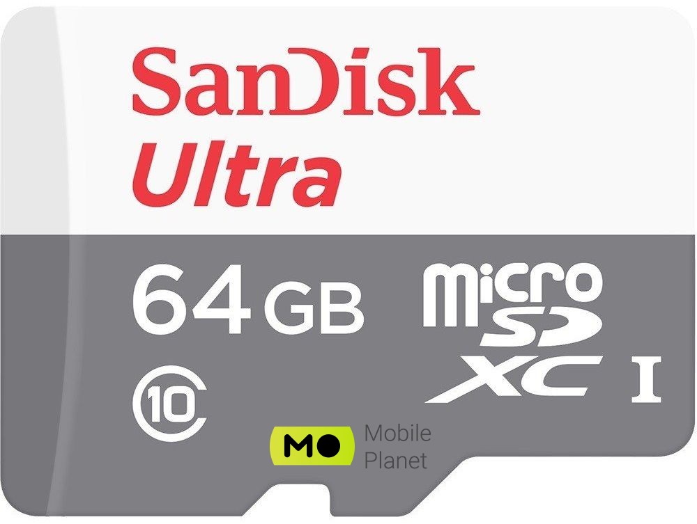 Карта памяти SanDisk microSDHC C10 UHS-I (SDSQUNR-064G-GN3MA)