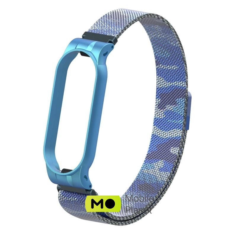 Armorstandart Milanese Magnetic Band для Xiaomi Mi Band 5 Khaki Blue (ARM56856) (UA)