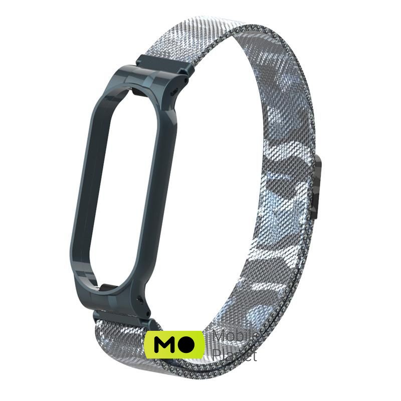 Armorstandart Milanese Magnetic Band для Xiaomi Mi Band 5 Khaki White (ARM56857) (UA)