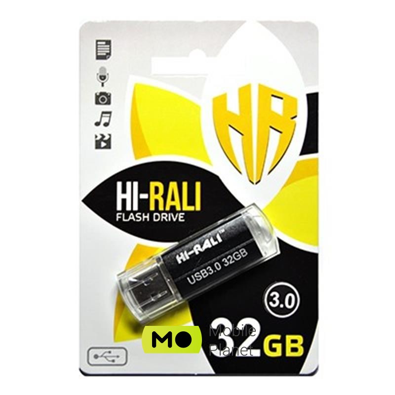 Флеш память USB3.0 32GB Hi-Rali Corsair Series Black (HI-32GB3CORBK)