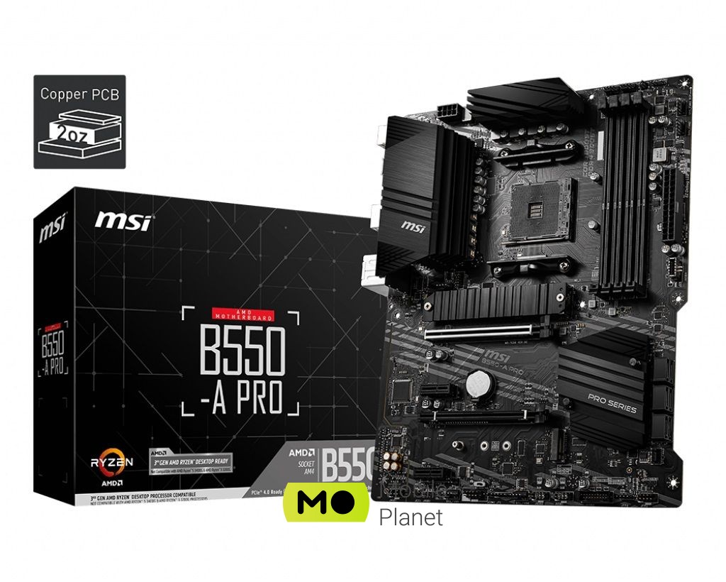 Материнська плата MSI B550-A Pro Socket AM4 (911-7C56-050) (UA)