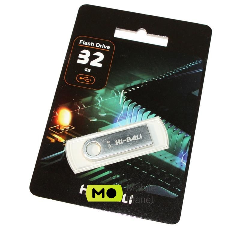 Флеш память USB 32GB Hi-Rali Shuttle Series Silver (HI-32GBSHSL)