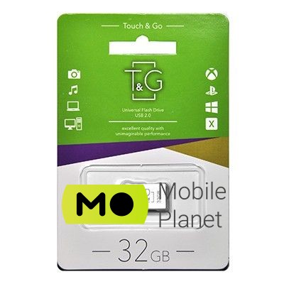 Флеш память USB 32GB T&G 107 Metal Series Silver (TG107-32G) (UA)