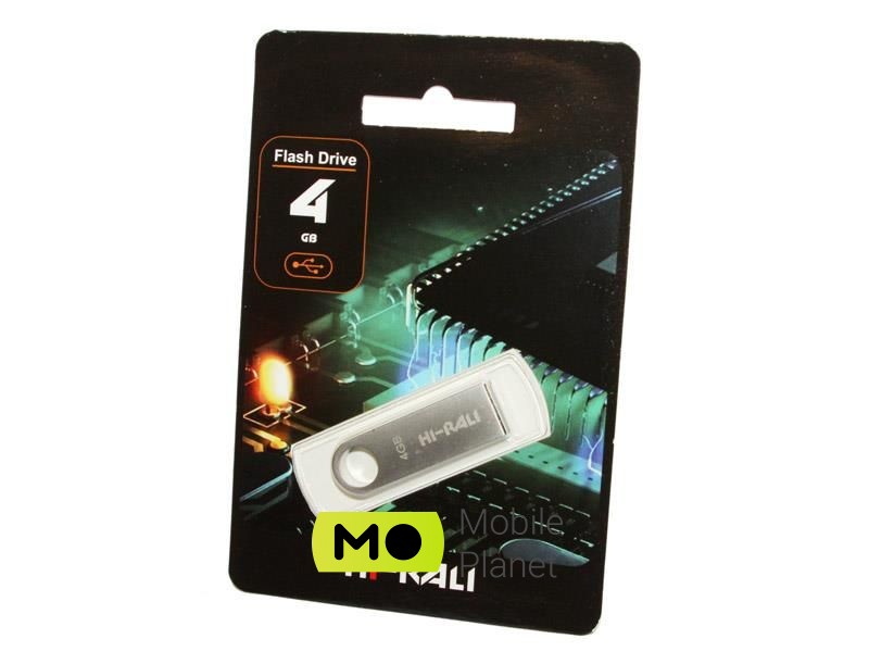 Флеш память USB 4GB Hi-Rali Shuttle Series Silver (HI-4GBSHSL)