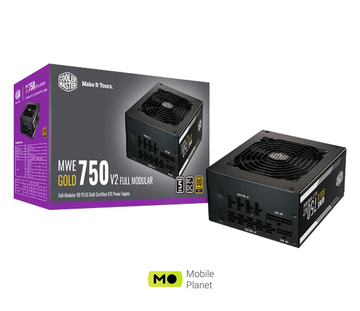Блок питания Cooler Master MWE GOLD-V2 750W 80 Plus Gold (MPE-7501-AFAAG-EU) EU