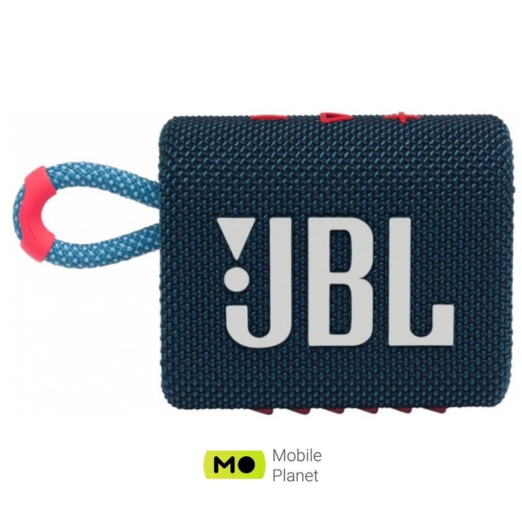 Акустична система JBL Go 3 Blue Coral (JBLGO3BLUP)