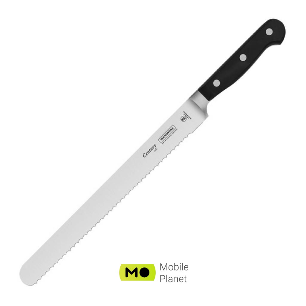 Tramontina Century слайсер, хвиляста заточка 254 мм Black (24012/110) (UA)