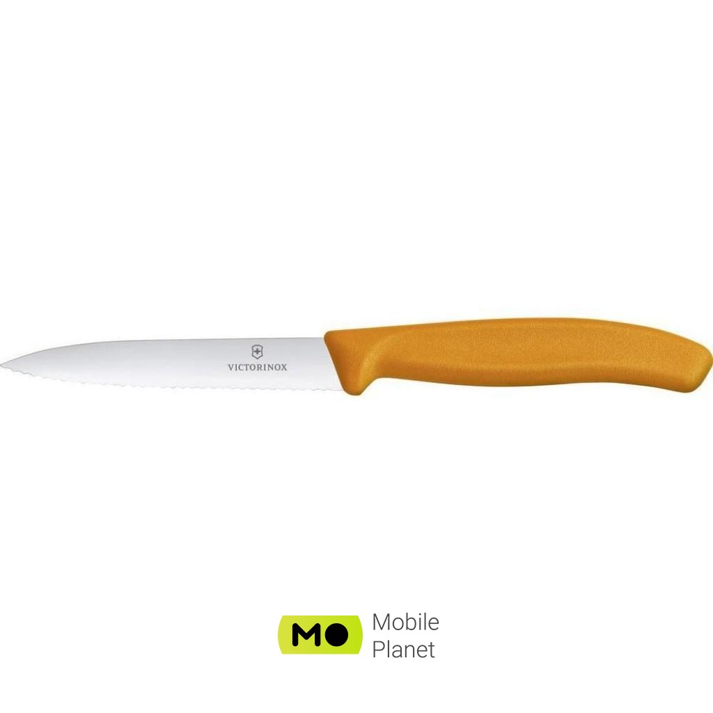 Victorinox SwissClassic для нарізки 10 см, хвилясте лезо, помаранчевий (6.7736.L9) (UA)