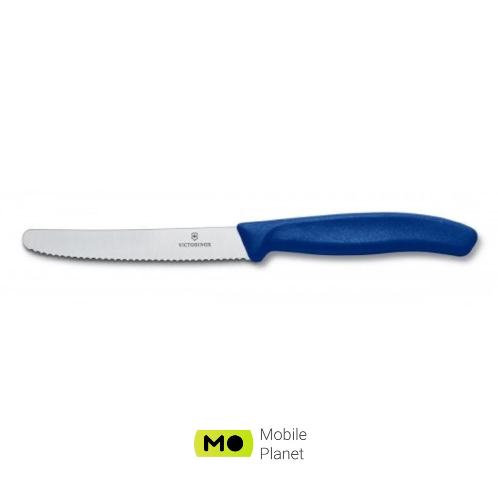 Victorinox SwissClassic для овочів 11 см, хвилясте лезо, синій (6.7832) (UA)