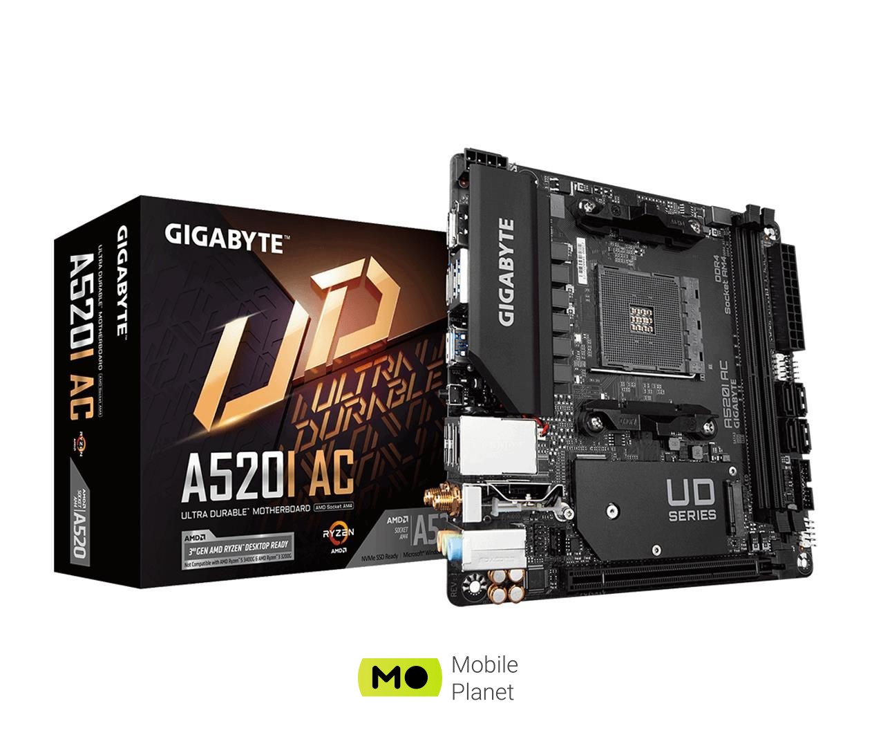 Материнська плата Gigabyte A520I AC EU