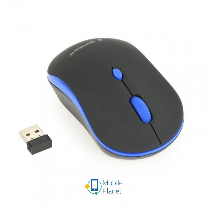 Миша Gembird MUSW-4B-03-B Black/Blue USB