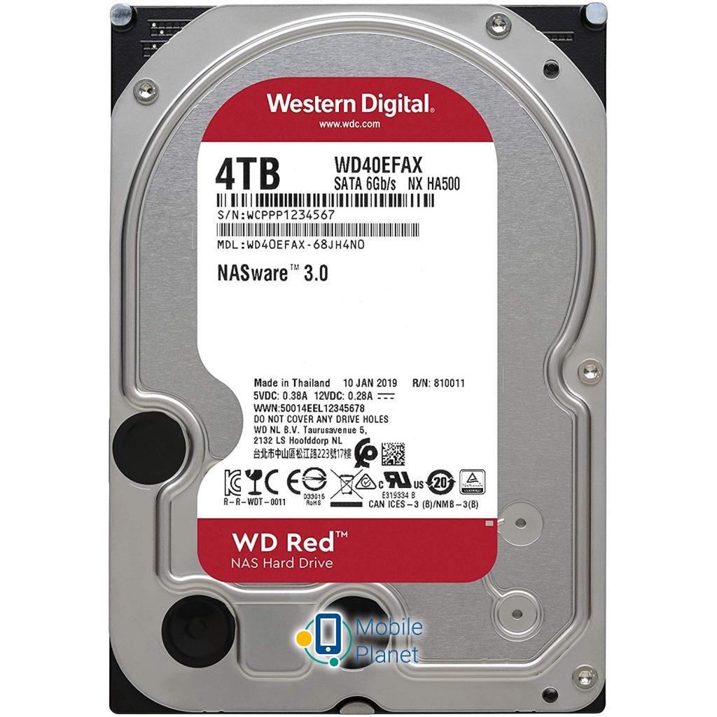 Жесткий диск 3.5 4TB Western Digital (WD40EFAX)