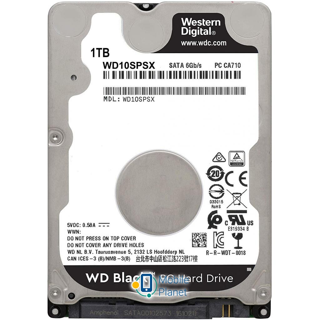 Жорсткий диск 2.5 1TB Western Digital (WD10SPSX) (UA)