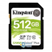 SDXC 512GB UHS-I/U3 Class 10 Kingston Canvas Select Plus R100/W85MB/s (SDS2/512GB) (UA)