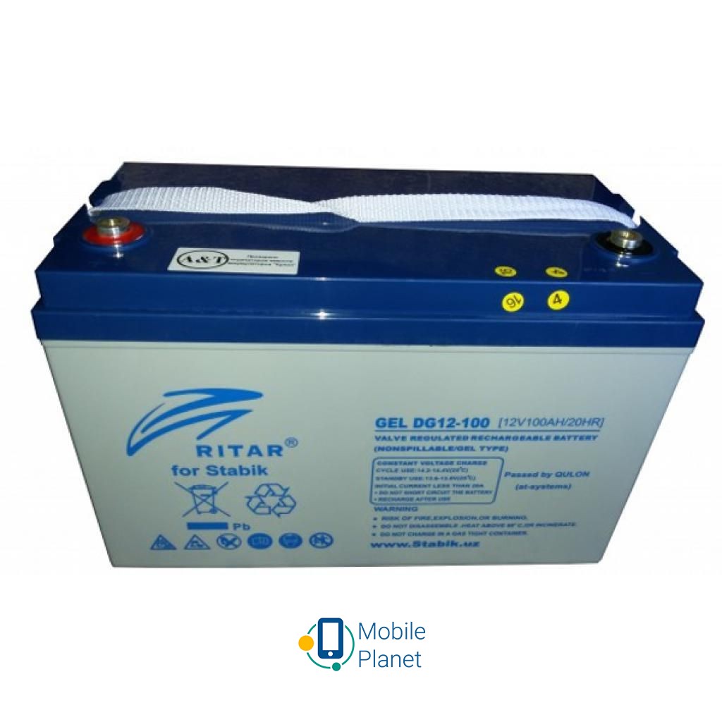 Акумуляторна батарея Ritar GEL RITAR DG12-100, 12V-100Ah (DG12-100) (UA)
