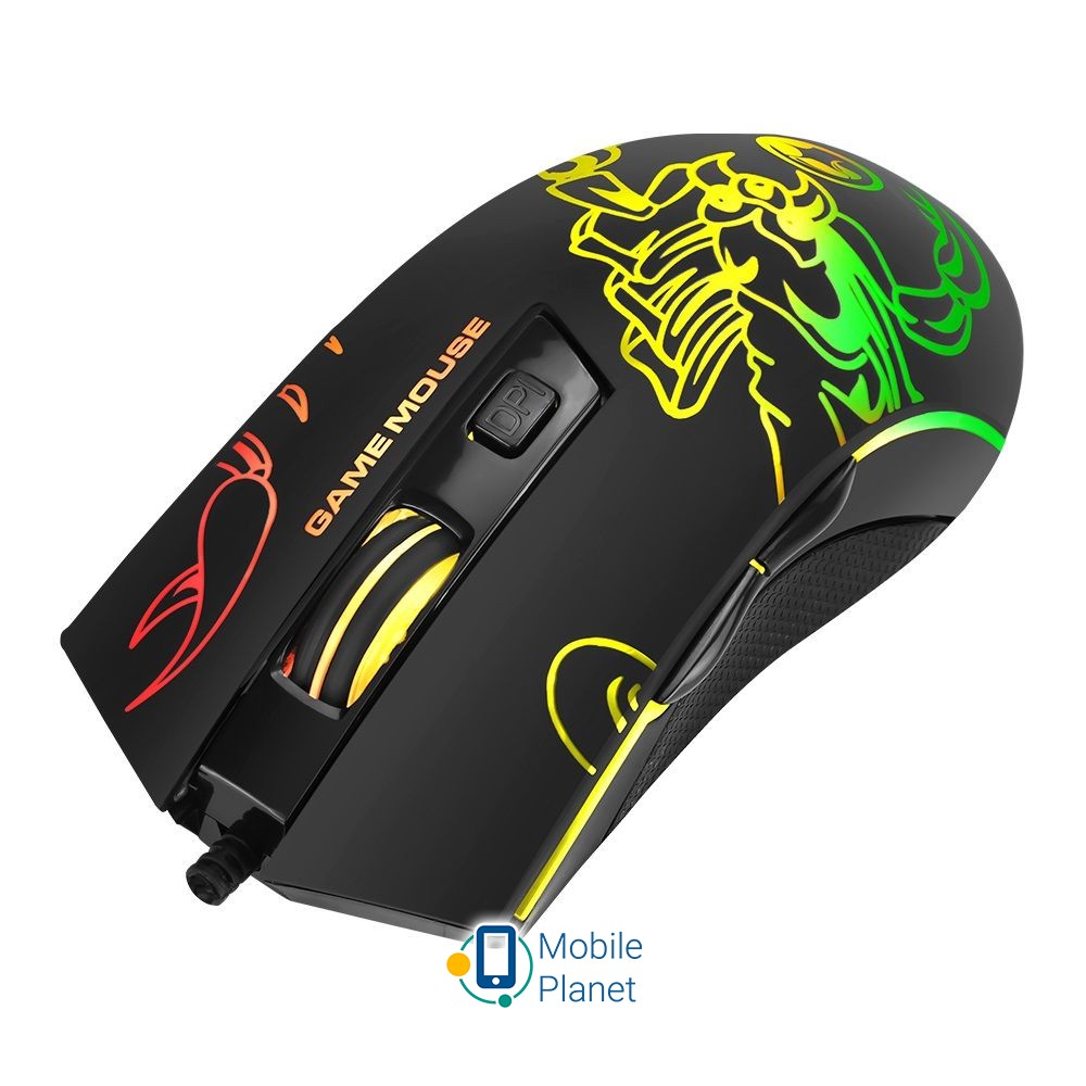 Миша Marvo M209 7 colors-LED Black USB (UA)