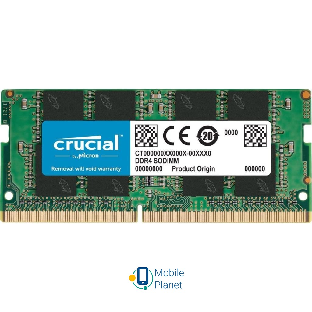 Оперативна пам'ять SoDIMM DDR4 32GB 3200 MHz MICRON (CT32G4SFD832A) (UA)