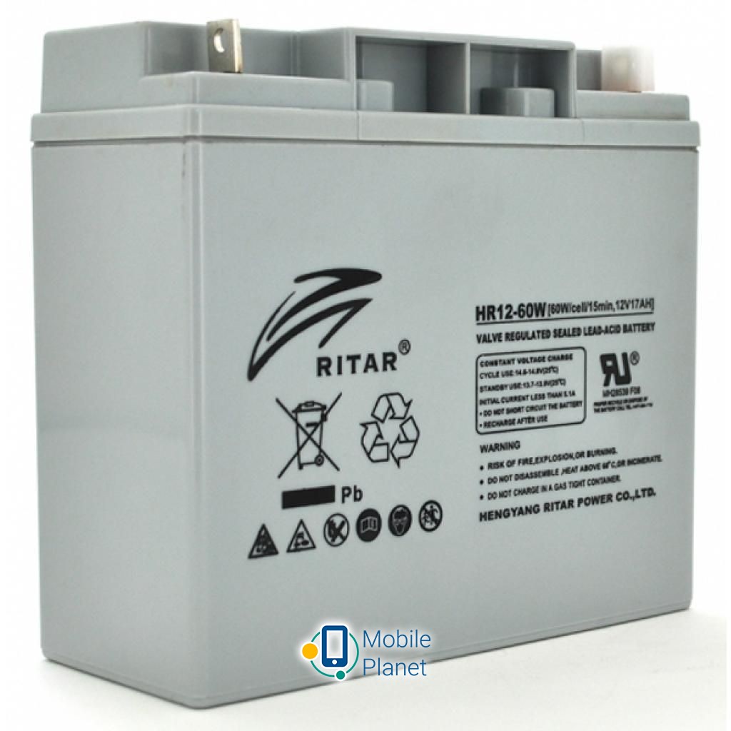 Акумуляторна батарея Ritar HR12-60W (HR1260W) (UA)