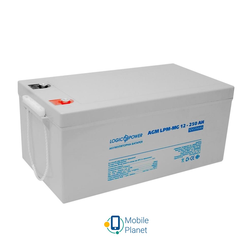 Акумуляторна батарея LogicPower LPM MG 12В 250 Ач (4198) (UA)