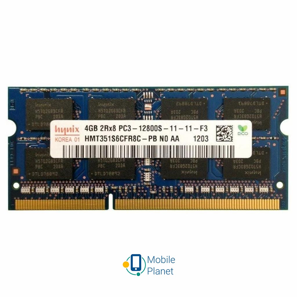 Оперативна пам'ять SoDIMM DDR3 4GB 1600 MHz Hynix (HMT351S6CFR8C-PB) (UA)