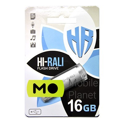 Флеш память 16GB Hi-Rali Rocket Series Silver (HI-16GBVCSL) (UA)