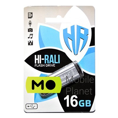 Флеш пам `ять 16GB Hi-Rali Stark Series Silver (HI-16GBSTSL)