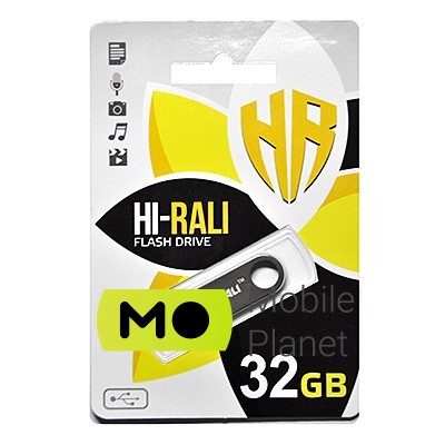 Флеш пам `ять 32GB Hi-Rali Shuttle Series Black (HI-32GBSHBK)
