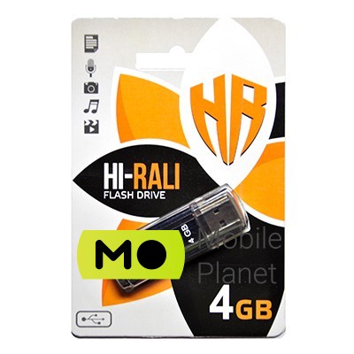 Флеш пам `ять 4GB Hi-Rali Stark Series Black (HI-4GBSTBK)