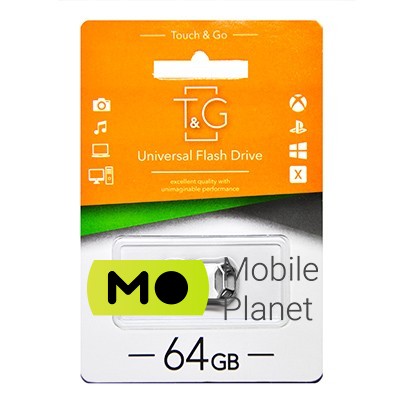 Флеш пам `ять 64GB T&G 110 Metal Series Silver (TG110-64G)
