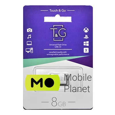 Флеш пам `ять 8GB T&G 106 Metal Series Silver (TG106-8G)