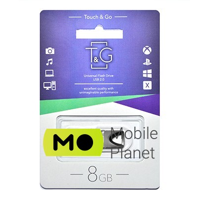 Флеш память 8GB T&G 117 Metal Series Black (TG117BK-8G)