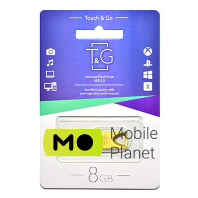 Флеш пам `ять 8GB T&G 117 Metal Series Gold (TG117GD-8G)