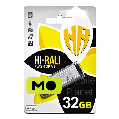 Флеш память 32GB Hi-Rali Stark Series Silver (HI-32GBSTSL)