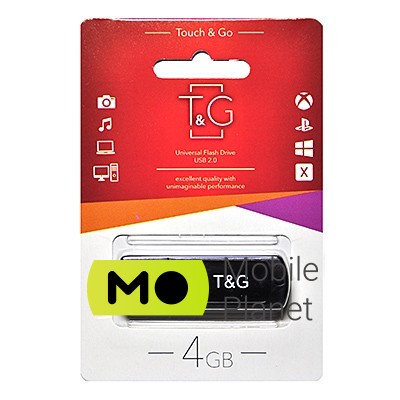 Флеш память 4GB T&G 011 Classic Series Black (TG011-4GBBK)
