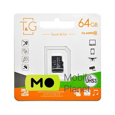 Карта пам'яті 64GB UHS-I U3 Class 10 T&G (TG-64GBSDU3CL10-00)