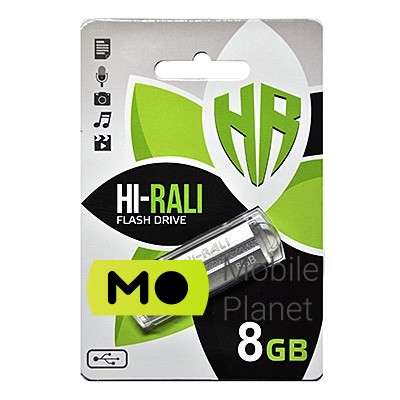 Флеш пам `ять 8GB Hi-Rali Corsair Series Silver (HI-8GBCORSL)
