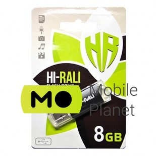 Флеш пам `ять 8GB Hi-Rali Rocket Series Black (HI-8GBVCBK)