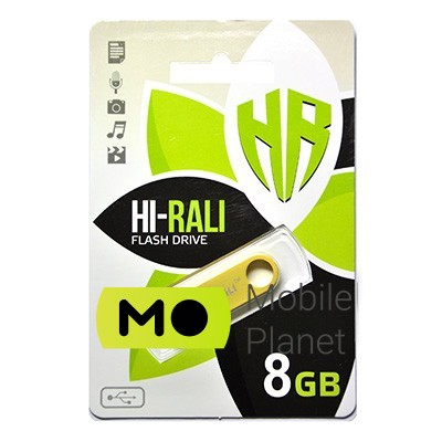 Флеш память 8GB Hi-Rali Shuttle Series Gold (HI-8GBSHGD)