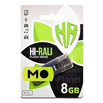 Флеш память 8GB Hi-Rali Stark Series Black (HI-8GBSTBK)