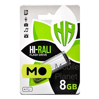 Флеш память 8GB Hi-Rali Stark Series Silver (HI-8GBSTSL)