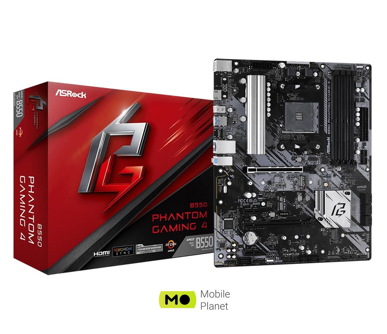 Материнська плата ASRock B550 Phantom Gaming 4 EU