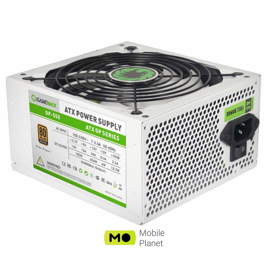 Блок питания GAMEMAX 550W (GP-550-White) (UA)