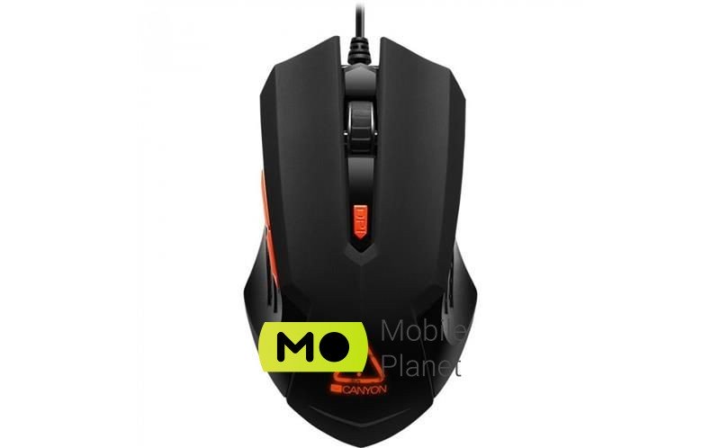 Миша Canyon Star Raider CND-SGM01RGB Black / Orange USB (UA)
