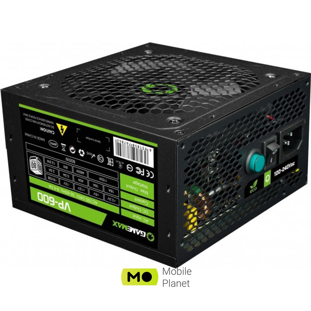 Блок живлення GAMEMAX 600W (VP-600) (UA)