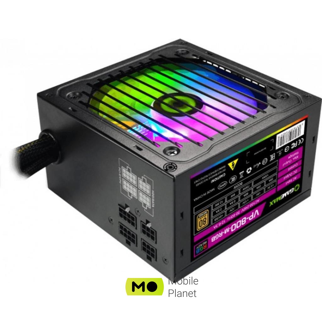 Блок живлення GAMEMAX 800W (VP-800-M-RGB) (UA)