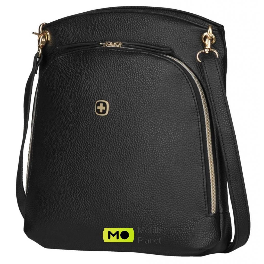 Wenger 10 Crossbody Tote, LeaSophie, Black (610189) (UA)