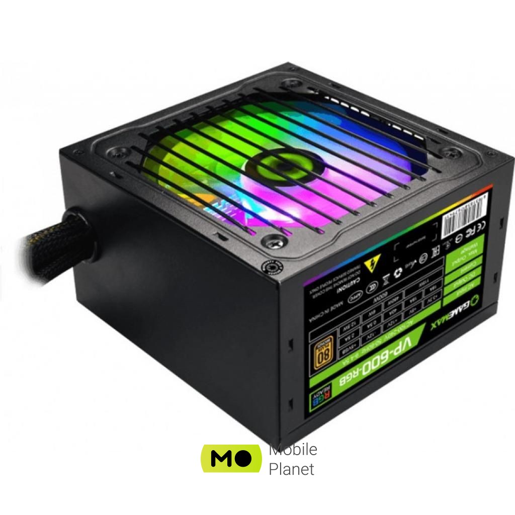 Блок живлення GAMEMAX 600W (VP-600-RGB) (UA)