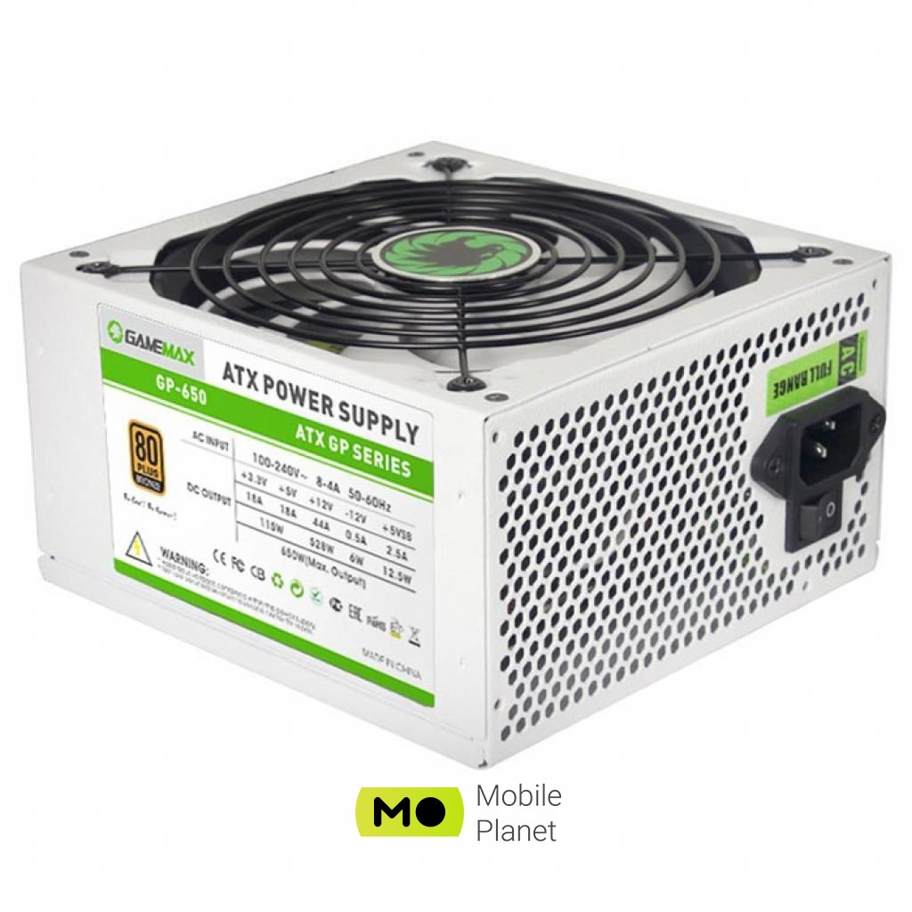 Блок питания GAMEMAX 650W (GP-650-White) (UA)