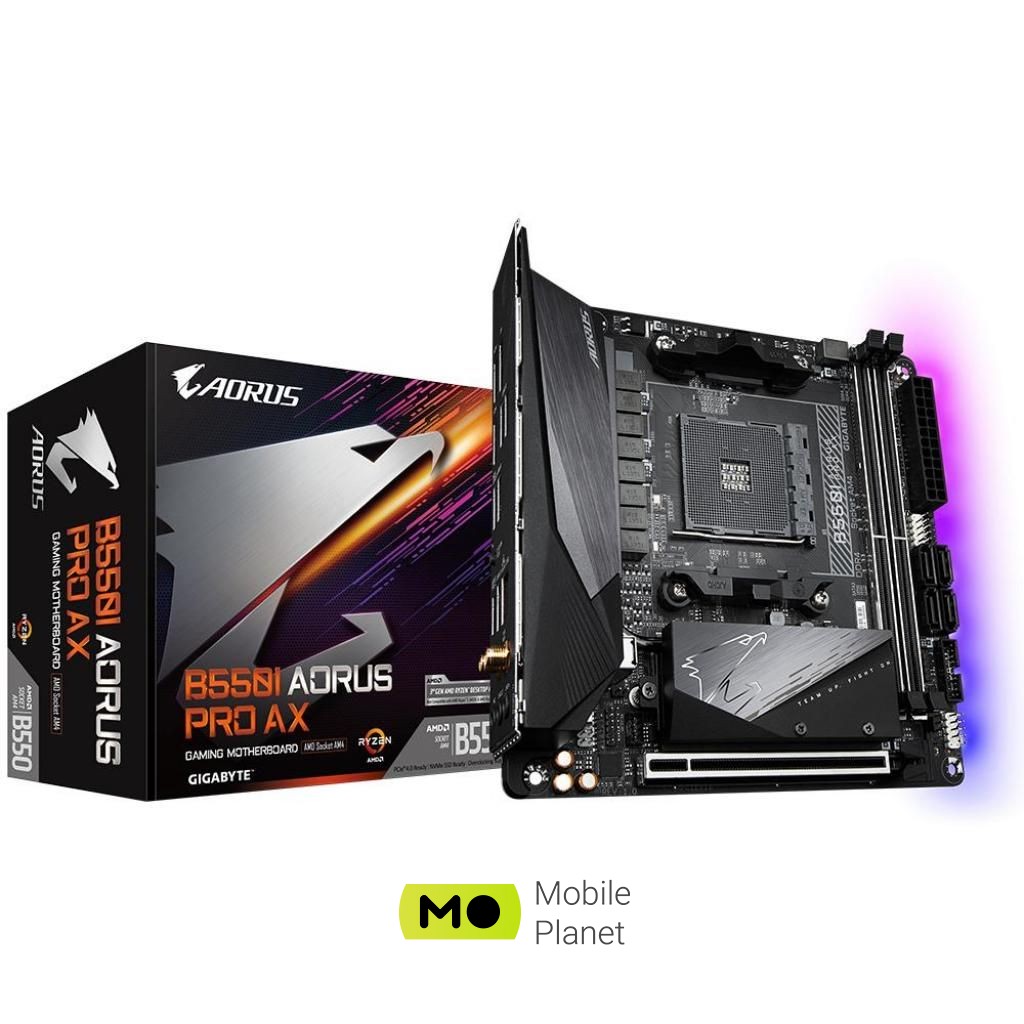 Материнська плата GIGABYTE B550I AORUS PRO AX (UA)